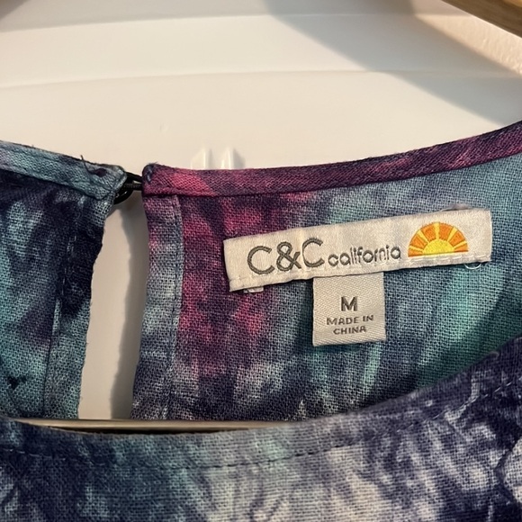 Anthropologie 
 C & C California linen blend Tye dye top - Picture 4 of 7